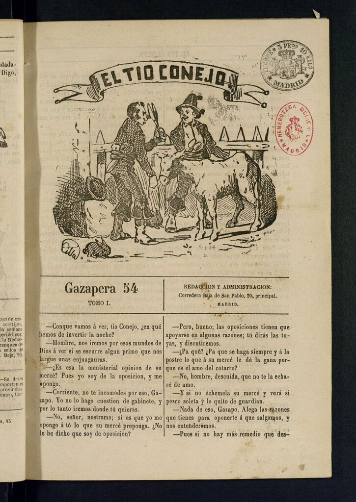 Miniatura de El Tío Conejo. Gazapera 54