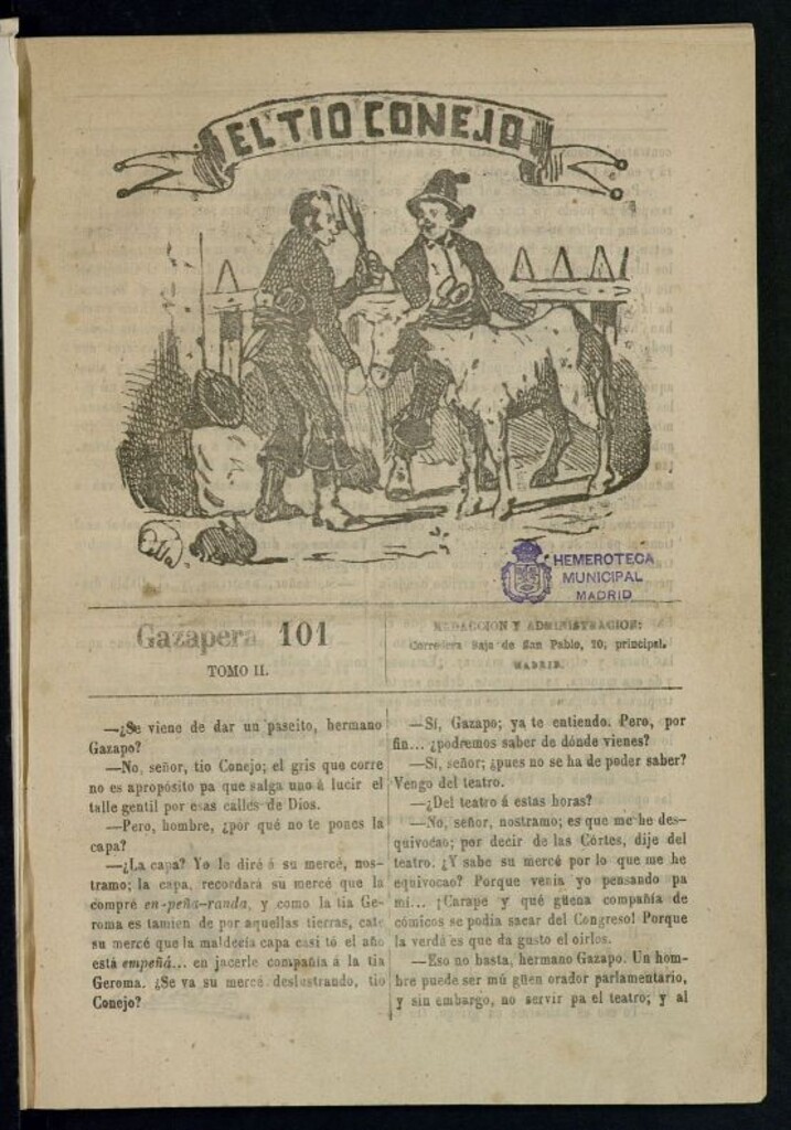 Miniatura de El Tío Conejo. Gazapera 101