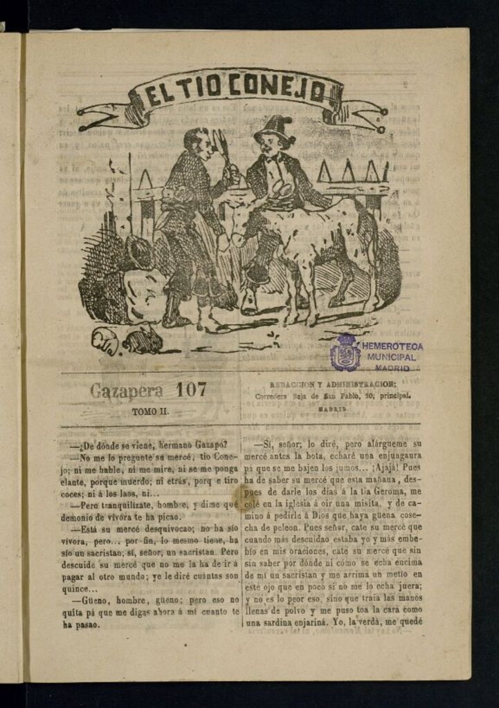 Miniatura de El Tío Conejo. Gazapera 107