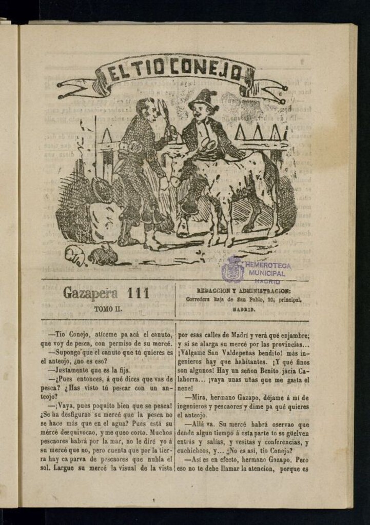 Miniatura de El Tío Conejo. Gazapera 111