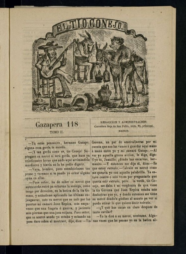 Miniatura de El Tío Conejo. Gazapera 118