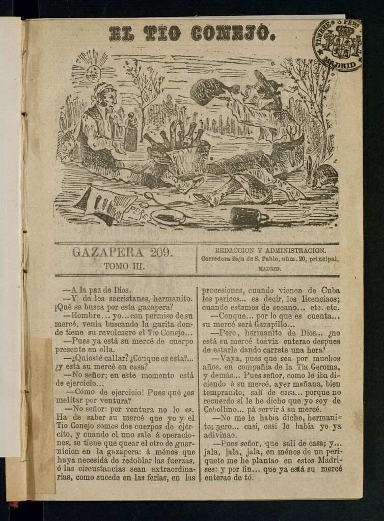 Miniatura de El Tío Conejo. Gazapera 209