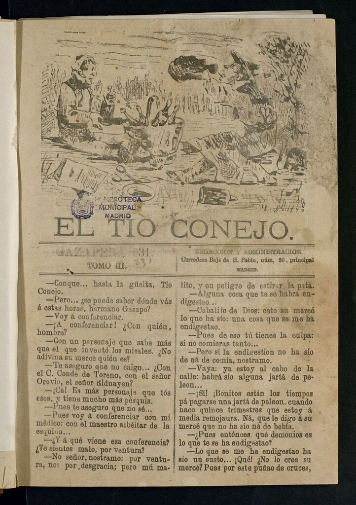Miniatura de El Tío Conejo. Gazapera 231