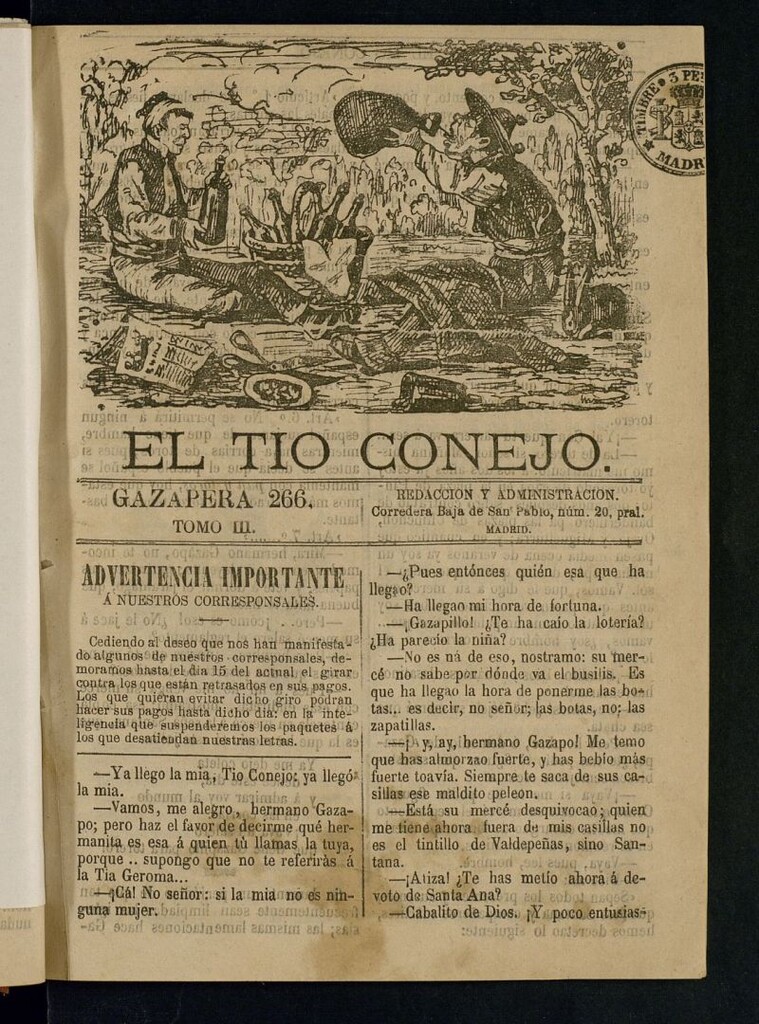 Miniatura de El Tío Conejo. Gazapera 266