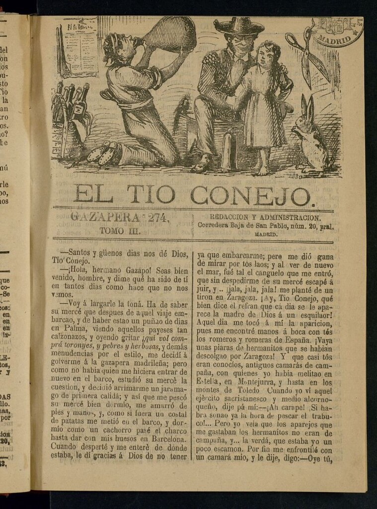 Miniatura de El Tío Conejo. Gazapera 274