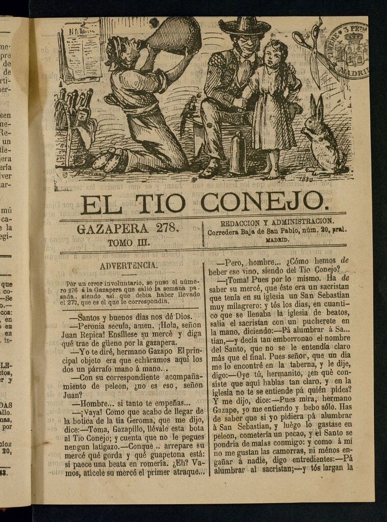 Miniatura de El Tío Conejo. Gazapera 278