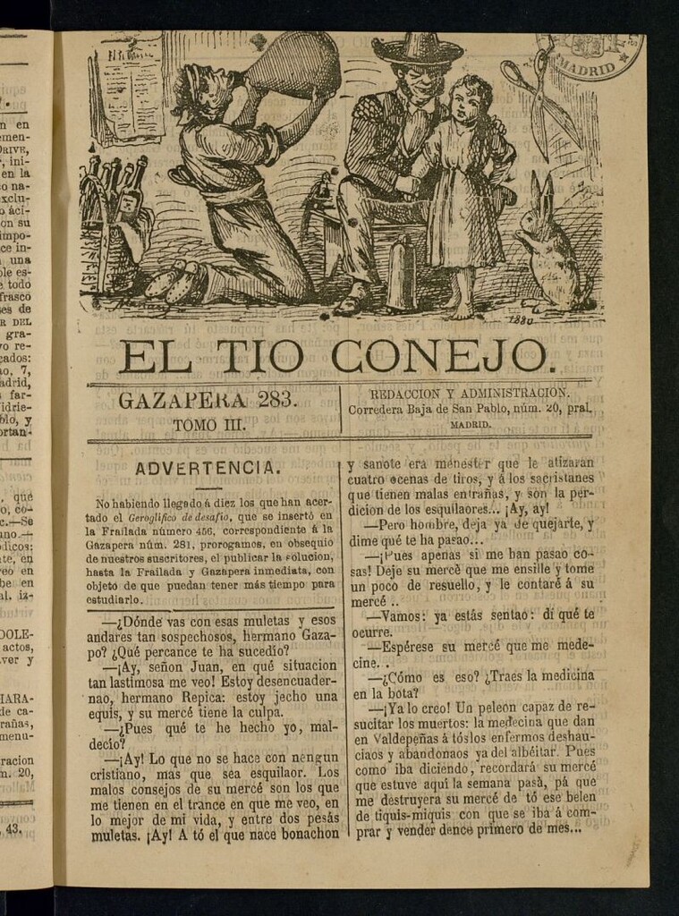 Miniatura de El Tío Conejo. Gazapera 283