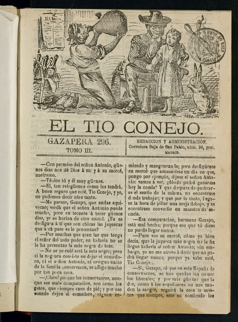 Miniatura de El Tío Conejo. Gazapera 296