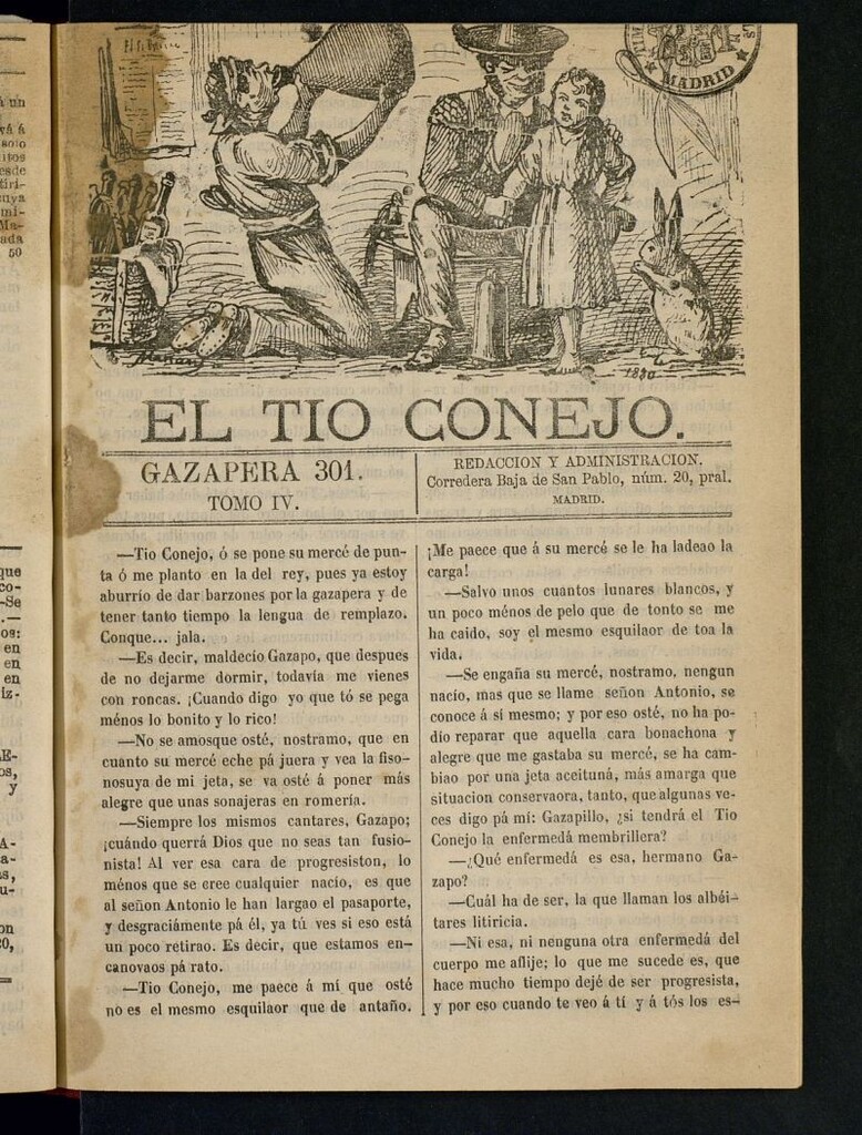 Miniatura de El Tío Conejo. Gazapera 301