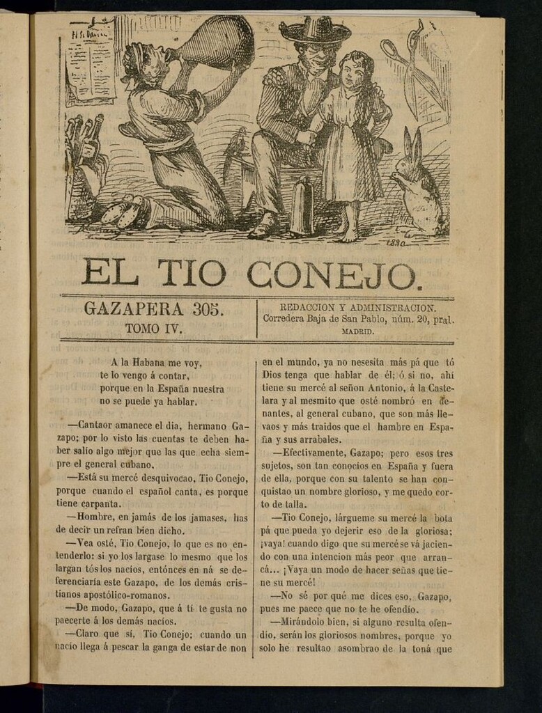 Miniatura de El Tío Conejo. Gazapera 305