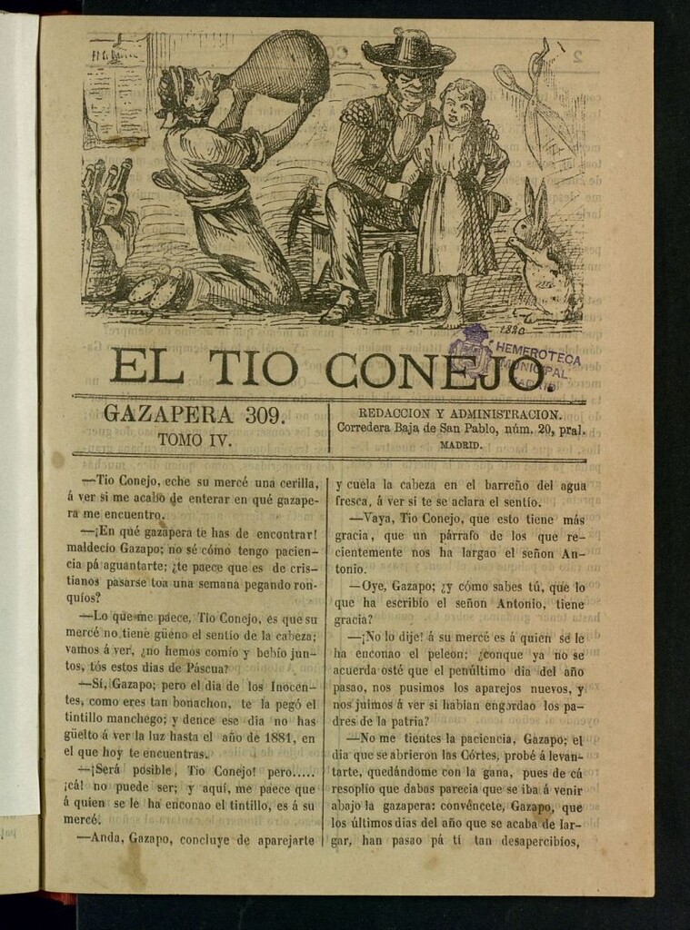 Miniatura de El Tío Conejo. Gazapera 309