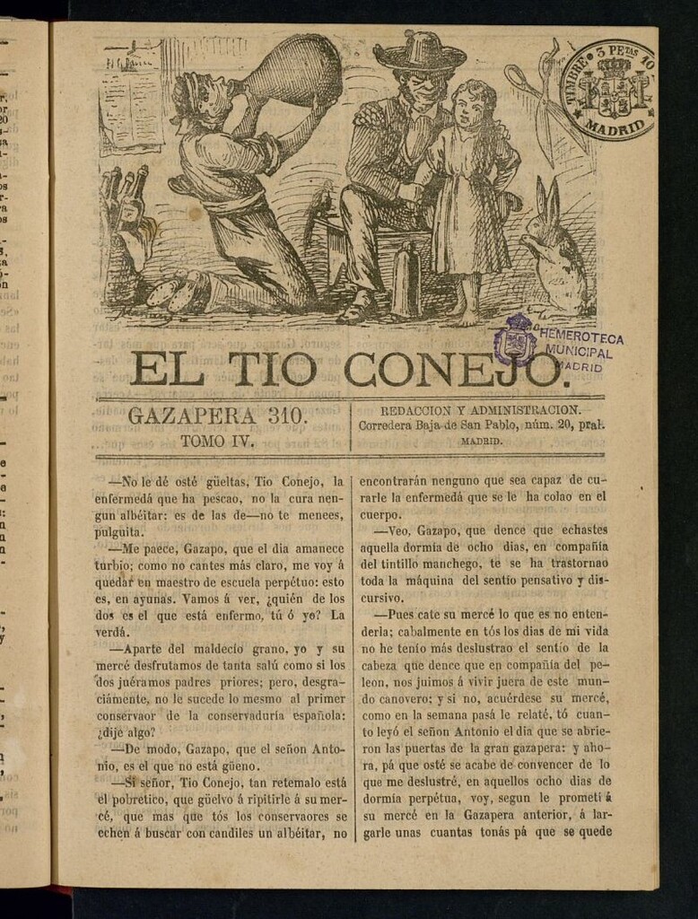 Miniatura de El Tío Conejo. Gazapera 310