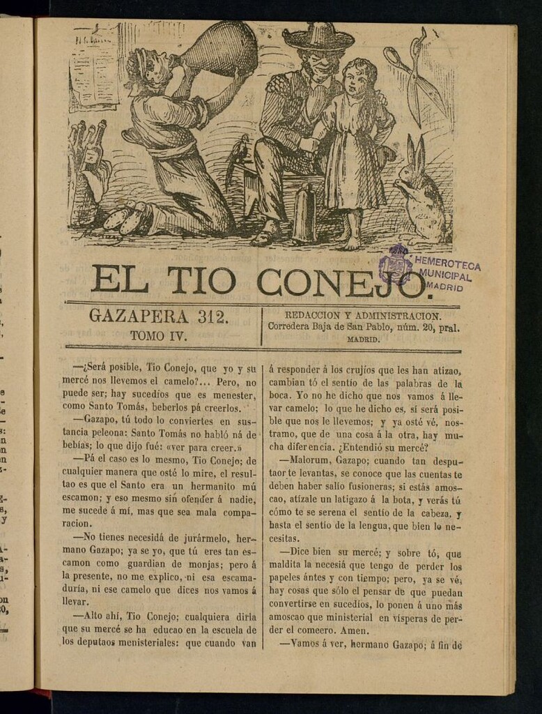 Miniatura de El Tío Conejo. Gazapera 312