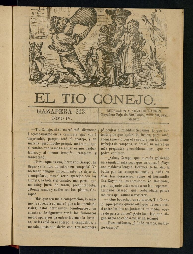 Miniatura de El Tío Conejo. Gazapera 313