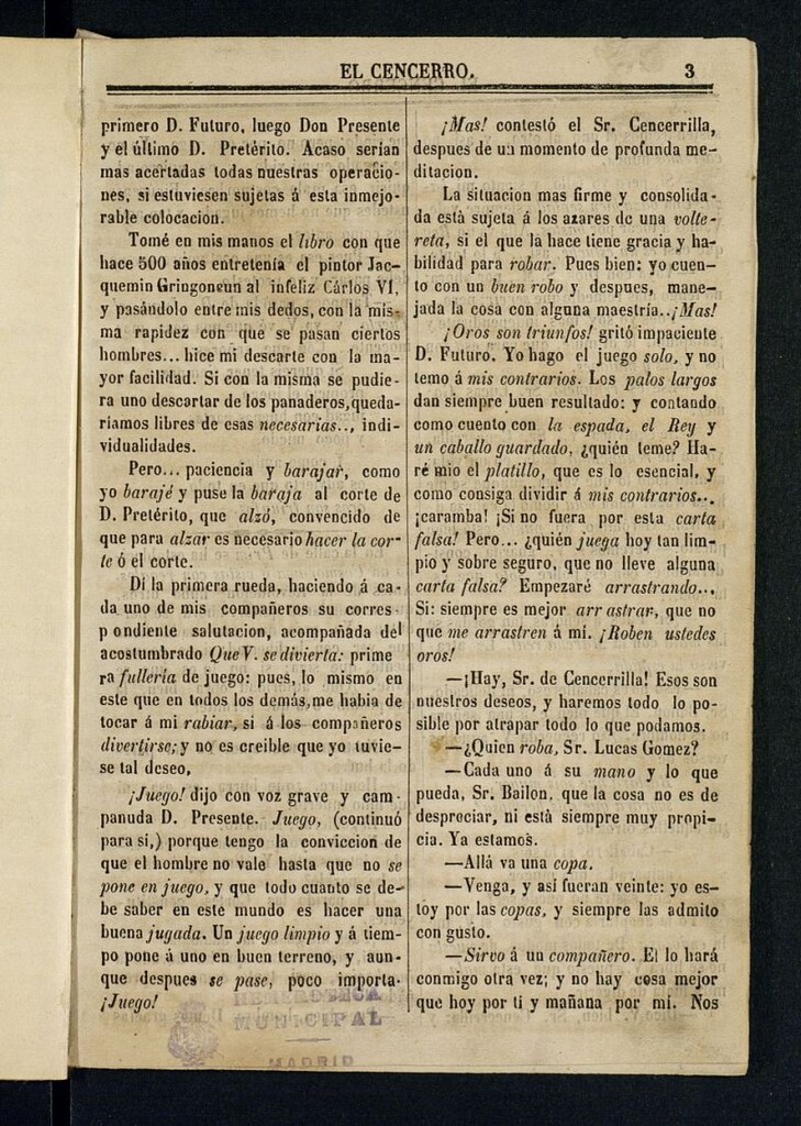 Miniatura de El Cencerro. Cencerrada ¿6?