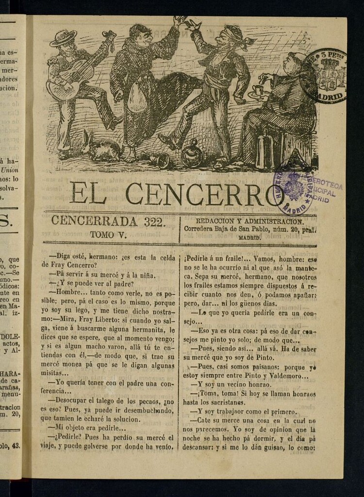 Miniatura de El cencerro. Cencerrada 322