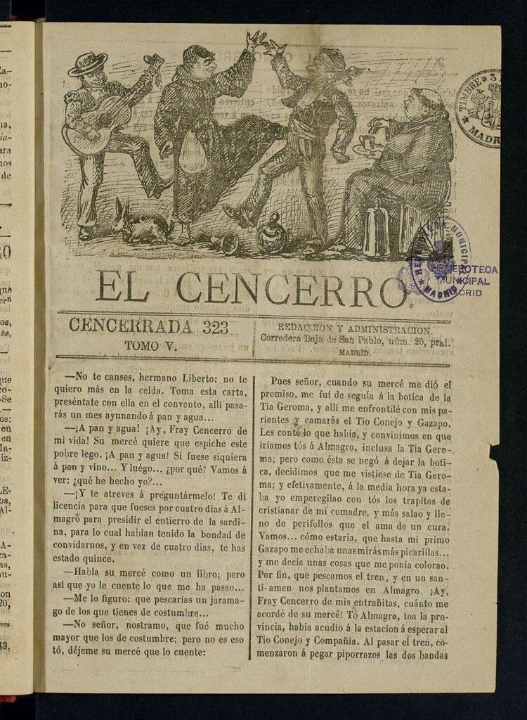 Miniatura de El cencerro. Cencerrada 323