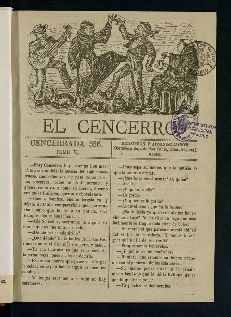 Miniatura de El cencerro. Cencerrada 326