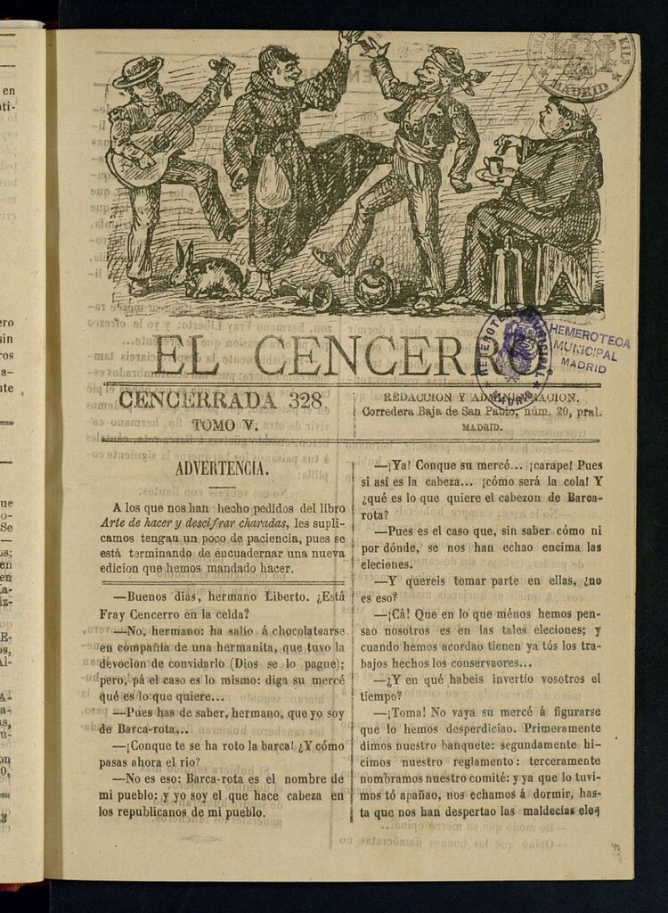 Miniatura de El cencerro. Cencerrada 328