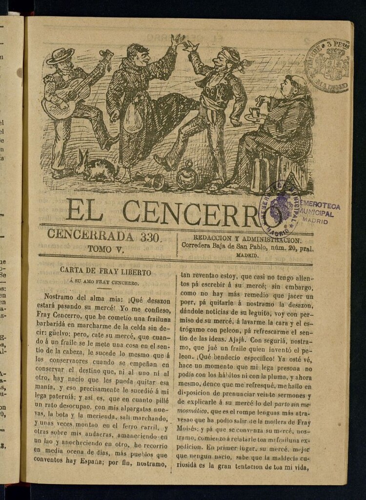 Miniatura de El cencerro. Cencerrada 330