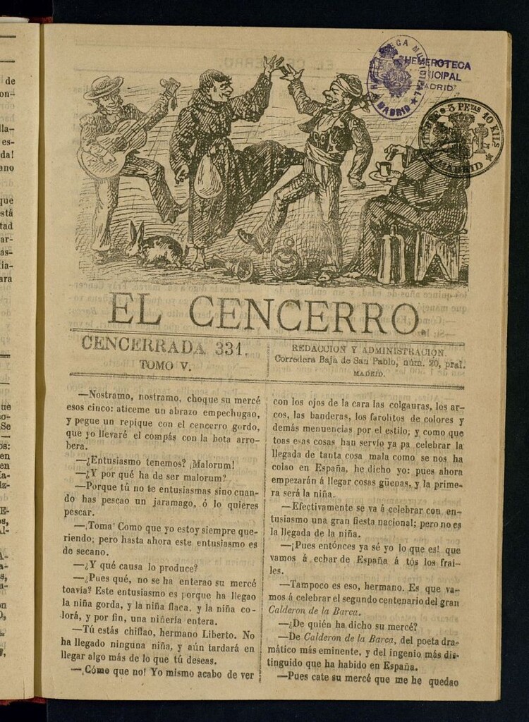 Miniatura de El cencerro. Cencerrada 331