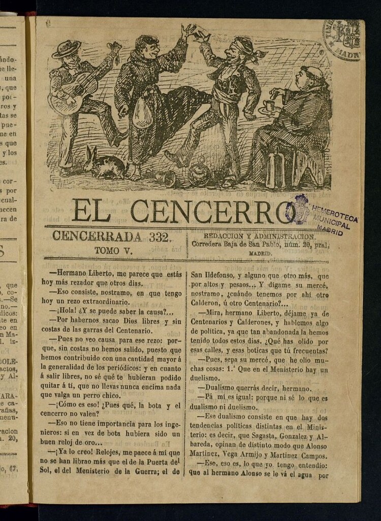 Miniatura de El cencerro. Cencerrada 332
