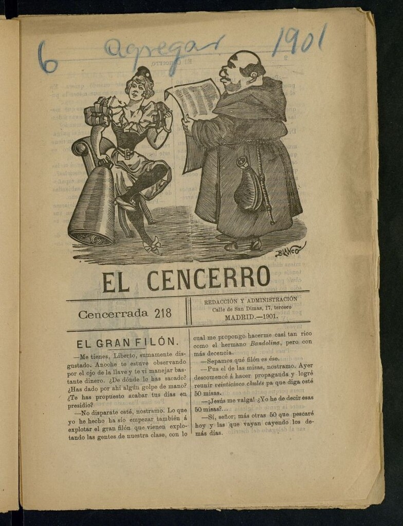 Miniatura de El Cencerro. Cencerrada 218