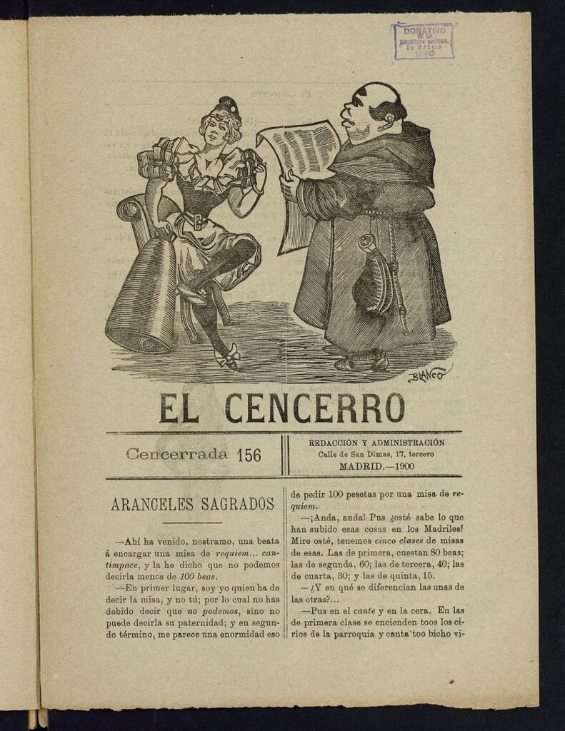 Miniatura de El cencerro. Cencerrada 156