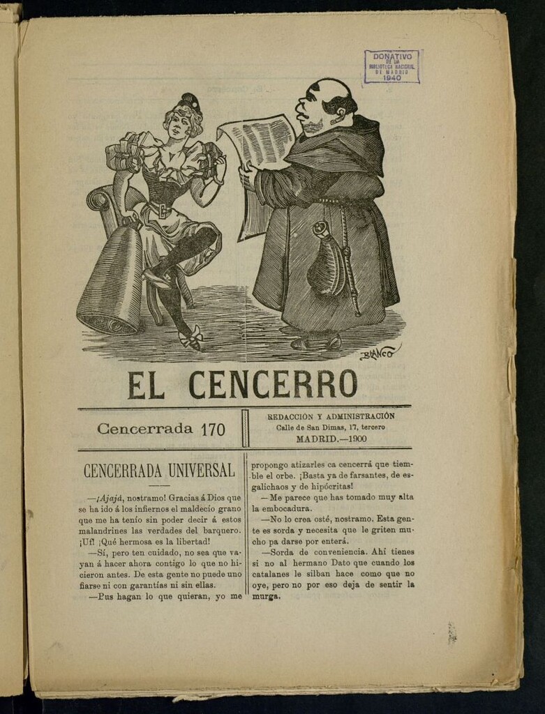 Miniatura de El cencerro. Cencerrada 170
