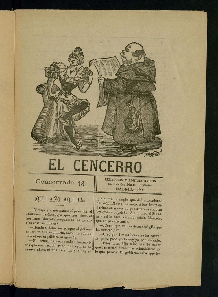 Miniatura de El cencerro. Cencerrada 181