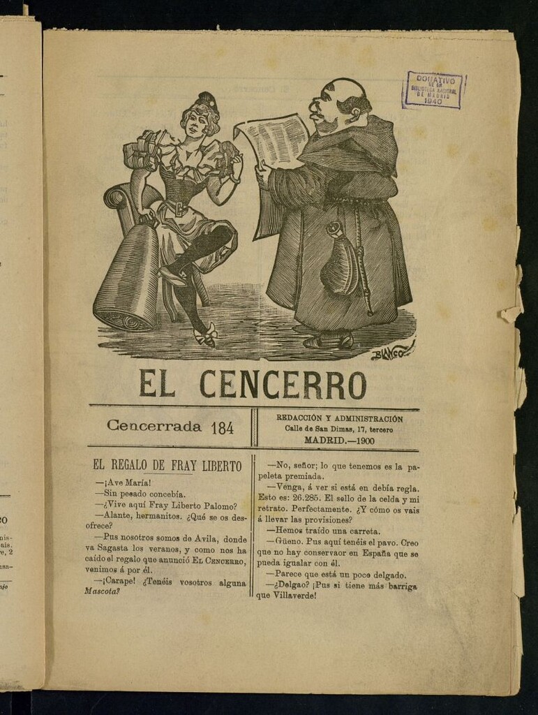 Miniatura de El cencerro. Cencerrada 184