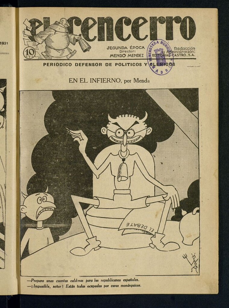 Miniatura de El cencerro. Cencerrada nº 3 del 4 de julio de 1931