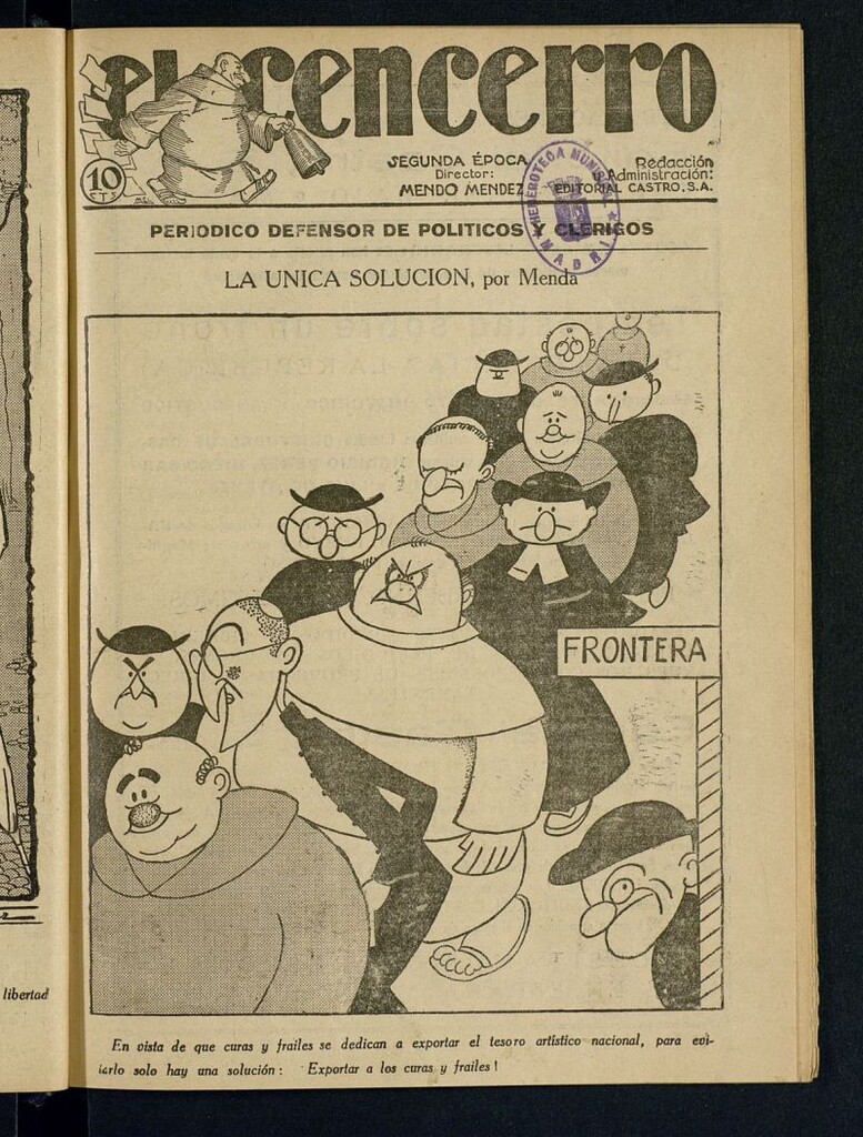 Miniatura de El cencerro. Cencerrada nº 4 del 18 de julio de 1931