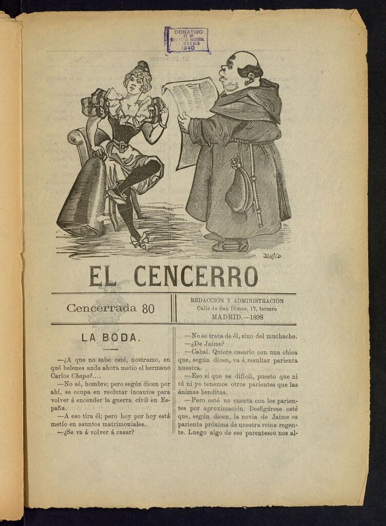 Miniatura de El cencerro. Cencerrada 80
