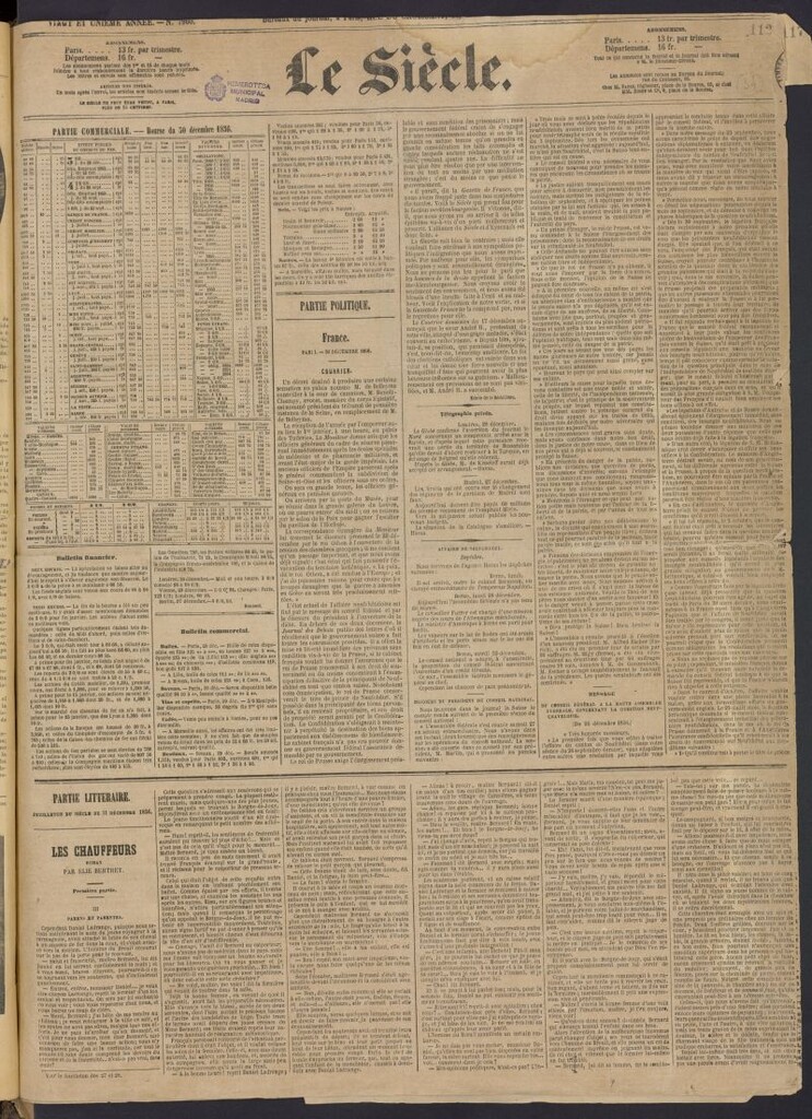 Miniatura de Le Siècle del 1 de enero de 1855