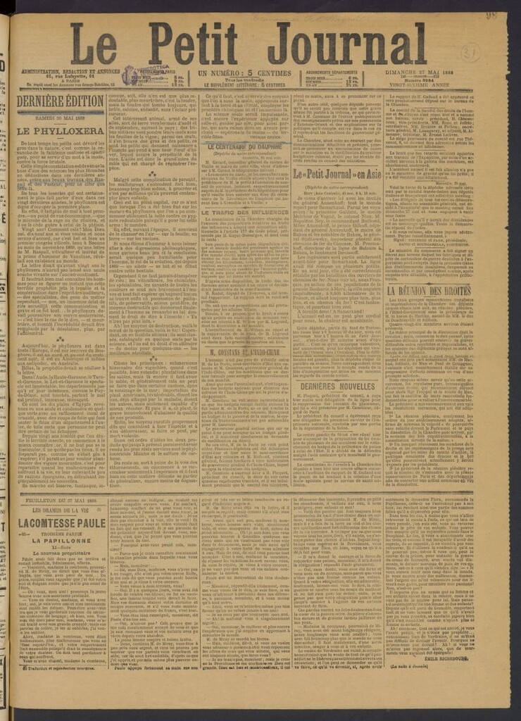 Miniatura de Le Petit journal (Paris. 1863) del 27 de mayo de 1888