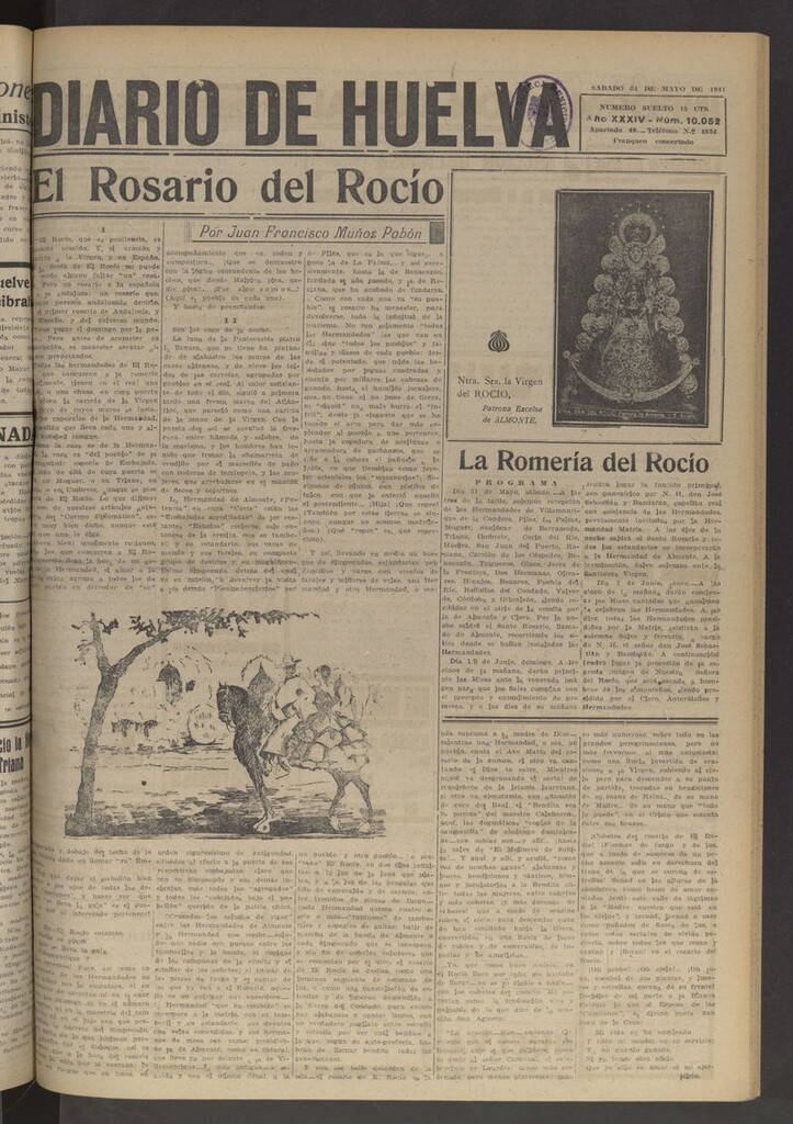 Miniatura de Diario de Huelva : periódico independiente del 31 de mayo de 1941