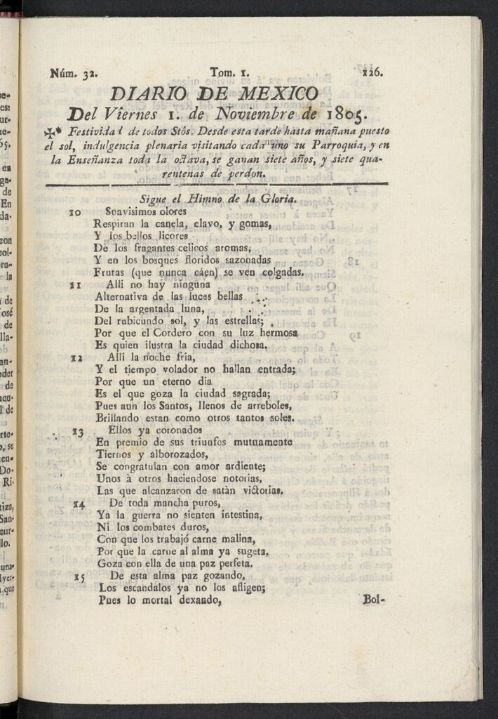 Miniatura de Diario de México del 1 de noviembre de 1805, nº 32