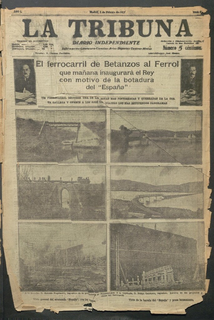 Miniatura de La Tribuna del 3 de febrero de 1912