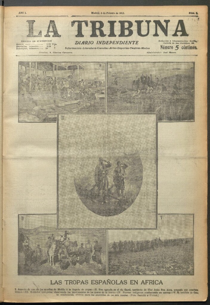 Miniatura de La Tribuna del 5 de febrero de 1912