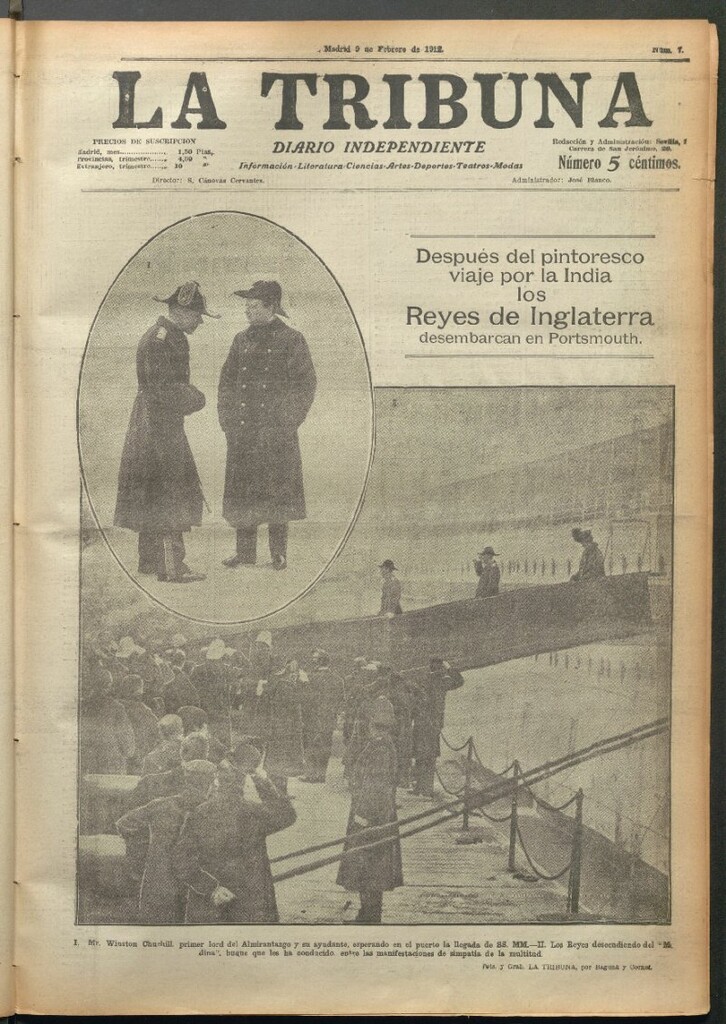 Miniatura de La Tribuna del 9 de febrero de 1912