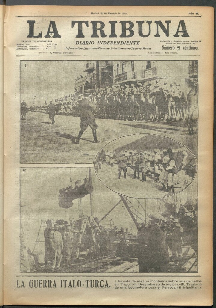 Miniatura de La Tribuna del 23 de febrero de 1912