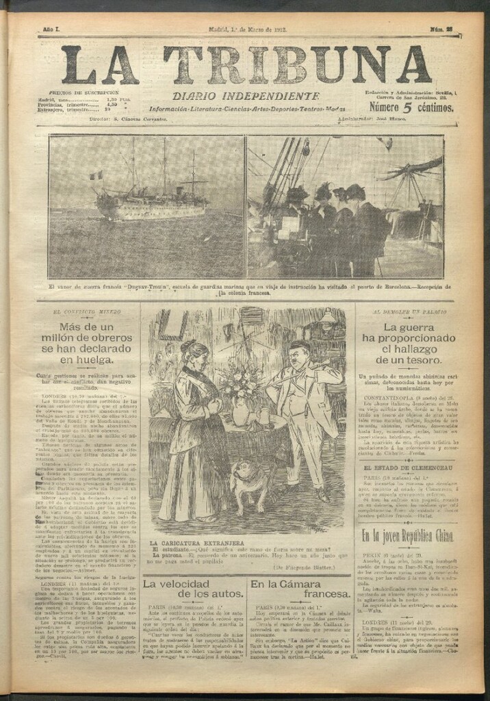Miniatura de La Tribuna del 1 de marzo de 1912