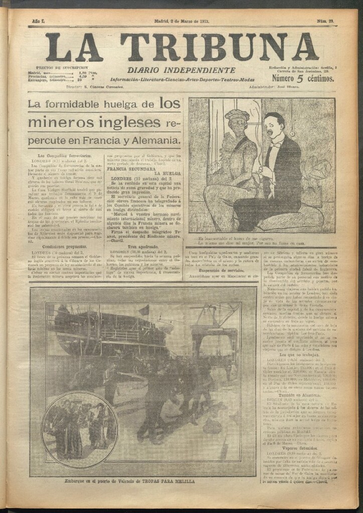 Miniatura de La Tribuna del 2 de marzo de 1912