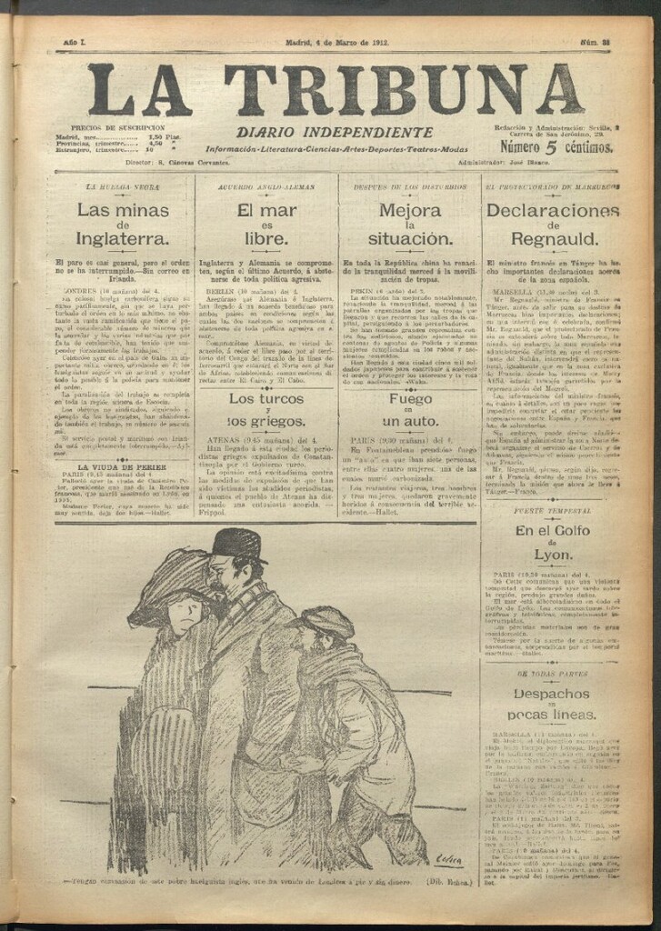 Miniatura de La Tribuna del 4 de marzo de 1912