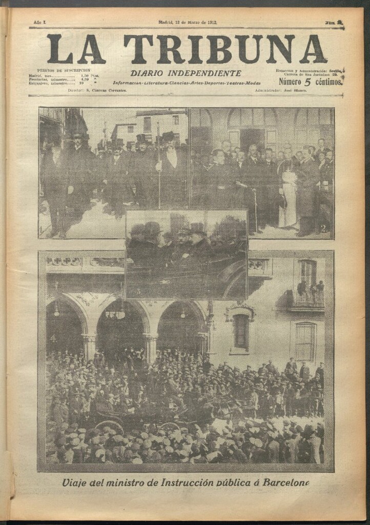Miniatura de La Tribuna del 12 de marzo de 1912
