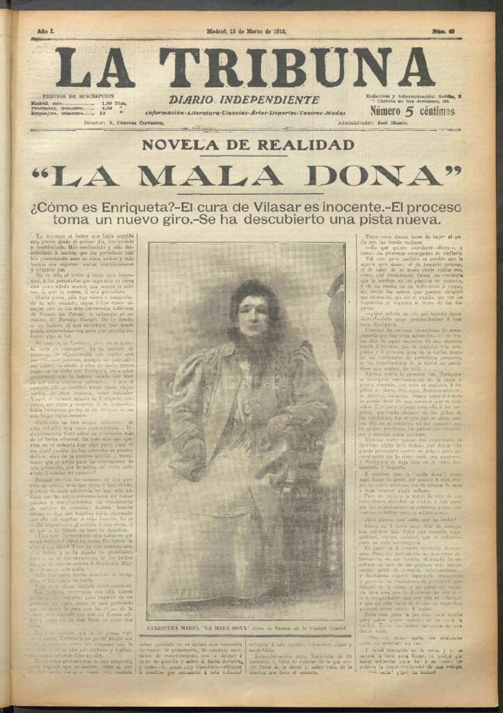 Miniatura de La Tribuna del 15 de marzo de 1912