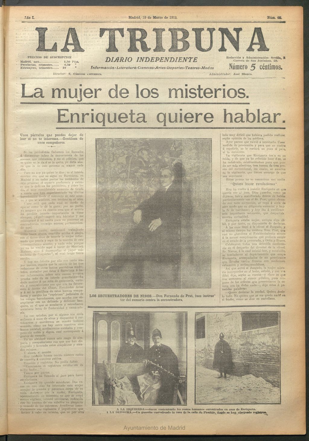 Miniatura de La Tribuna del 19 de marzo de 1912