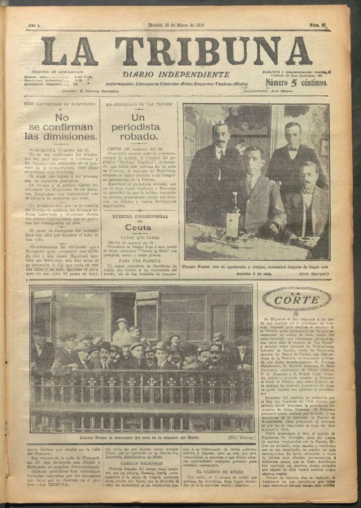 Miniatura de La Tribuna del 30 de marzo de 1912