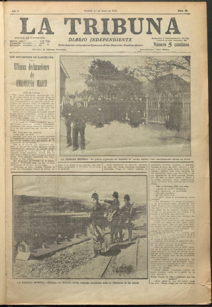 Miniatura de La Tribuna del 1 de abril de 1912